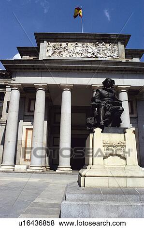 Stock Photo - Spain, Madrid, City, Town, Building, Column, Columns. Fotosearch