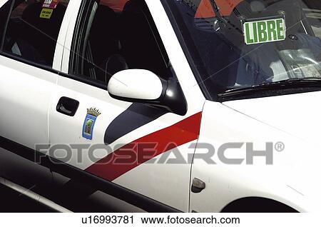 Spain, Madrid, City, Town, Car, Vehicle, Taxi View Large Photo Image Stock Image - Spain, Madrid, City, Town, Car, Vehicle, Taxi. Fotosearch