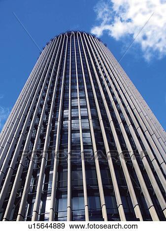 Stock Photo - Spain, Madrid, City, Town, High rise, Tower block, High rises. Fotosearch