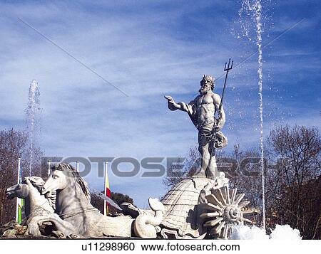 Spain, Madrid, City, Town, Monument, Fountain, Typical View Large Photo Image Stock Image - Spain, Madrid, City, Town, Monument, Fountain, Typical. Fotosearch