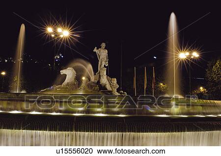 Spain, Madrid, City, Town, Monument, Fountain, Typical View Large Photo Image Stock Image - Spain, Madrid, City, Town, Monument, Fountain, Typical. Fotosearch
