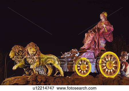 Stock Photo - Spain, Madrid, City, Town, Monument, Fountain, Typical. Fotosearch
