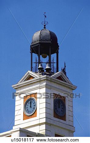 Spain, Madrid, City, Town, Monument, Tower, Belfry View Large Photo Image Stock Photo - Spain, Madrid, City, Town, Monument, Tower, Belfry. Fotosearch