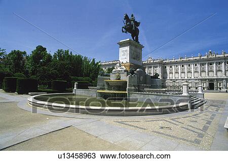 Spain, Madrid, City, Town, Paved, Paving, Statue View Large Photo Image Stock Image - Spain, Madrid, City, Town, Paved, Paving, Statue. Fotosearch