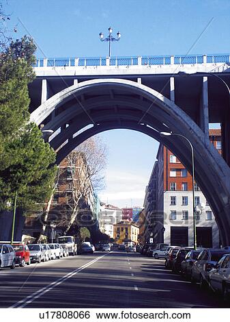 Spain, Madrid, City, Town, Road, Tree, Trees View Large Photo Image Stock Photograph - Spain, Madrid, City, Town, Road, Tree, Trees. Fotosearch