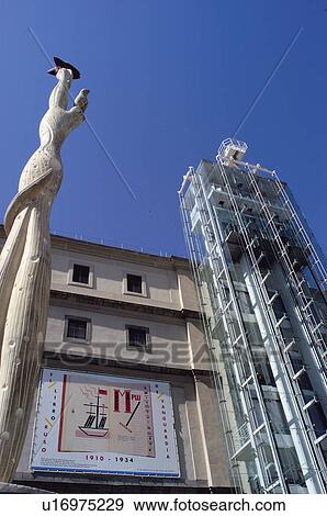 Stock Photo - Spain, Madrid, City, Town, Architecture, Building, High. Fotosearch
