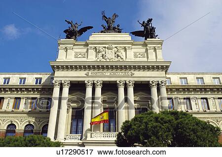 Spain, Madrid, City, Town, Architecture, Building, Column View Large Photo Image Stock Photo - Spain, Madrid, City, Town, Architecture, Building, Column. Fotosearch