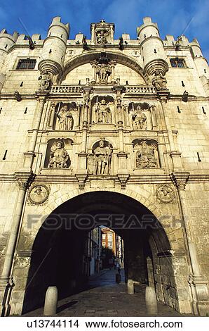 Spain, Castilla leon, Burgos, City, Town, Building, Architecture View Large Photo Image Picture - Spain, Castilla leon, Burgos, City, Town, Building, Architecture. Fotosearch