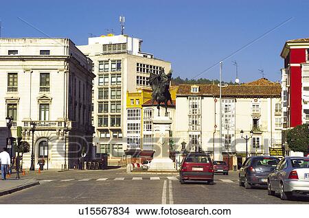 Picture - Spain, Castilla leon, Burgos, City, Town, Building, Buildings. Fotosearch