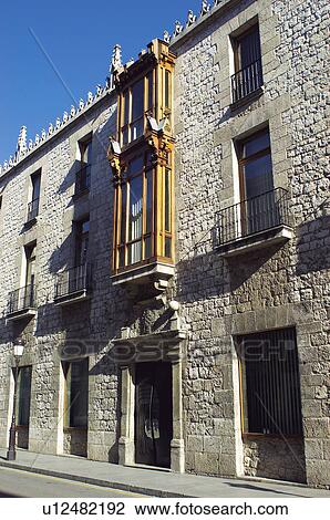 Stock Image - Spain, Castilla leon, Burgos, City, Town, Architecture, Architectural details. Fotosearch