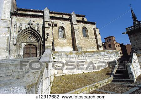 Stock Image - Spain, Castilla leon, Burgos, City, Town, Building, Architecture. Fotosearch