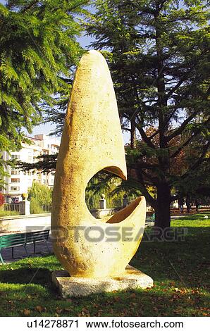 Stock Image - Spain, Castilla leon, Burgos, City, Town, Art, Modern. Fotosearch