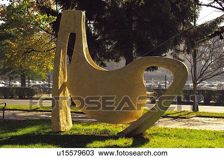 Stock Image - Spain, Castilla leon, Burgos, City, Town, Art, Modern. Fotosearch