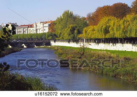 Spain, Castilla leon, Burgos, City, Town, Bank, River View Large Photo Image Stock Image - Spain, Castilla leon, Burgos, City, Town, Bank, River. Fotosearch