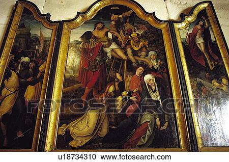 Stock Image - Spain, Castilla leon, Burgos, City, Town, Art, Monastery. Fotosearch