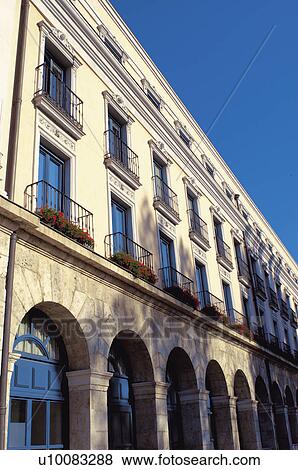 Stock Photo - Spain, Castilla leon, Burgos, City, Town, Building, Buildings. Fotosearch