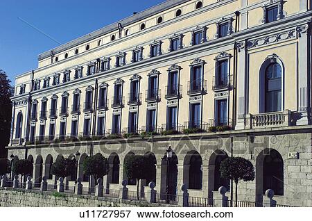 Stock Photo - Spain, Castilla leon, Burgos, City, Town, Building, Buildings. Fotosearch