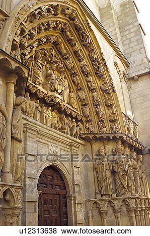 Stock Photo - Spain, Castilla leon, Burgos, City, Town, Art, Architecture. Fotosearch