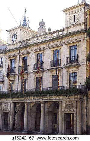 Stock Photo - Spain, Castilla leon, Burgos, City, Town, Building, Architecture. Fotosearch