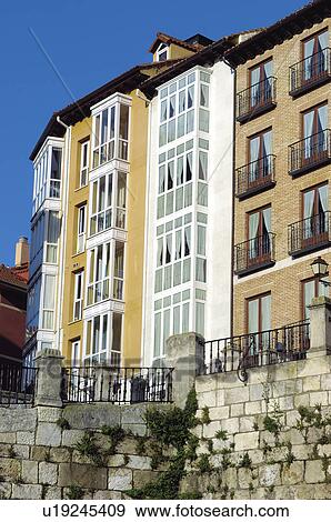 Spain, Castilla leon, Burgos, City, Town, Building, Buildings View Large Photo Image Stock Photo - Spain, Castilla leon, Burgos, City, Town, Building, Buildings. Fotosearch