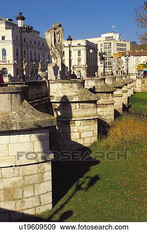 Spain, Castilla leon, Burgos, City, Town, Architecture, Bridge View Large Photo Image Stock Photo - Spain, Castilla leon, Burgos, City, Town, Architecture, Bridge. Fotosearch
