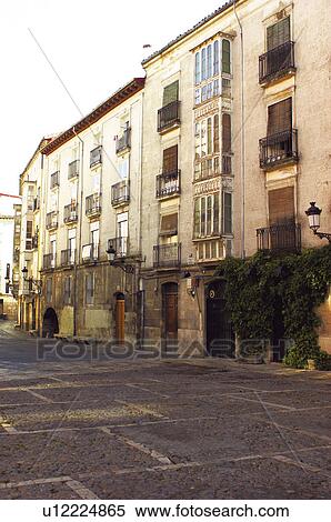 Spain, Castilla leon, Burgos, City, Town, Building, Balcony View Large Photo Image Stock Photography - Spain, Castilla leon, Burgos, City, Town, Building, Balcony. Fotosearch
