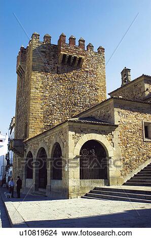 Caceres, Extremadura, Spain, City, Town, Building, Buildings View Large Photo Image Picture - Caceres, Extremadura, Spain, City, Town, Building, Buildings. Fotosearch