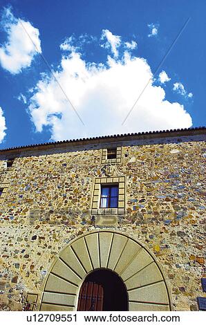 Caceres, Extremadura, Spain, City, Town, Architecture, Arch View Large Photo Image Stock Image - Caceres, Extremadura, Spain, City, Town, Architecture, Arch. Fotosearch