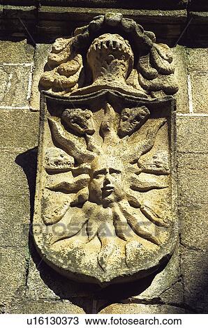 Stock Image - Caceres, Extremadura, Spain, City, Town, Architecture, Architectural details. Fotosearch