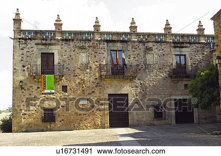 Stock Image - Caceres, Extremadura, Spain, City, Town, Architecture, Building. Fotosearch