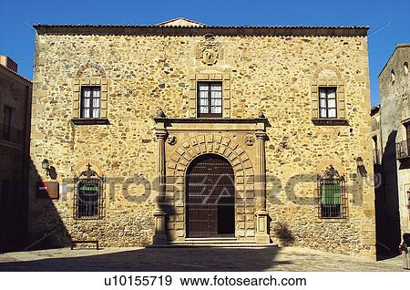Caceres, Extremadura, Spain, City, Town, Architecture, Art View Large Photo Image Stock Photo - Caceres, Extremadura, Spain, City, Town, Architecture, Art. Fotosearch