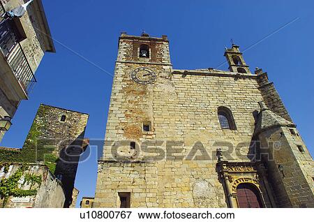 Stock Photo - Caceres, Extremadura, Spain, City, Town, Architecture, Art. Fotosearch