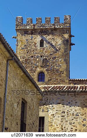 Caceres, Extremadura, Spain, City, Town, Architecture, Art View Large Photo Image Stock Photo - Caceres, Extremadura, Spain, City, Town, Architecture, Art. Fotosearch