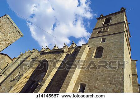 Caceres, Extremadura, Spain, City, Town, Architecture, Art View Large Photo Image Stock Photo - Caceres, Extremadura, Spain, City, Town, Architecture, Art. Fotosearch