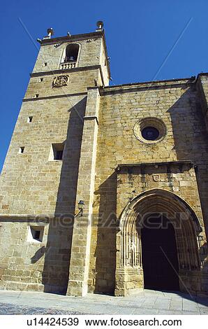 Caceres, Extremadura, Spain, City, Town, Architecture, Art View Large Photo Image Stock Photo - Caceres, Extremadura, Spain, City, Town, Architecture, Art. Fotosearch