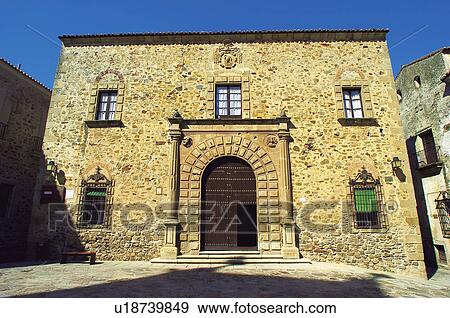 Caceres, Extremadura, Spain, City, Town, Architecture, Art View Large Photo Image Stock Photo - Caceres, Extremadura, Spain, City, Town, Architecture, Art. Fotosearch