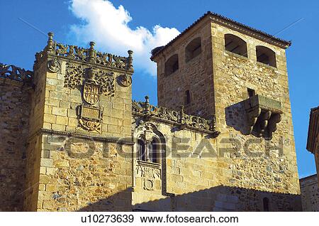 Castle walls with coat of arms View Large Photo Image Stock Photo - Castle walls with coat of arms. Fotosearch