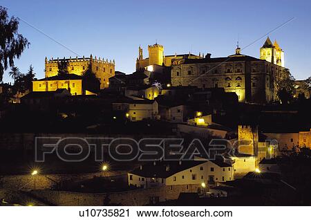 Stock Image - View of Caceres Spain. Fotosearch