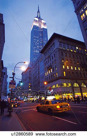 Stock Photo - Usa, United states of america, North america, America, New York, City, Town. Fotosearch