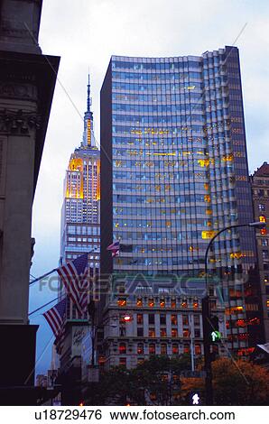 Stock Photograph - Usa, United states of america, North america, America, New York, City, Town. Fotosearch
