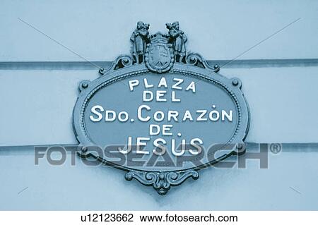 Stock Image - Spain, Basque country, Bilbao, City, Spanish city, Street, Square. Fotosearch