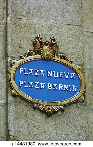 Spain, Basque country, Bilbao, City, Spanish city, Street, Square View Large Photo Image Stock Image - Spain, Basque country, Bilbao, City, Spanish city, Street, Square. Fotosearch