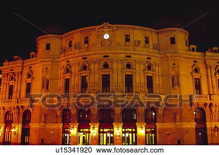 Stock Image - Spain, Basque country, Bilbao, City, Spanish city, Building, Buildings. Fotosearch