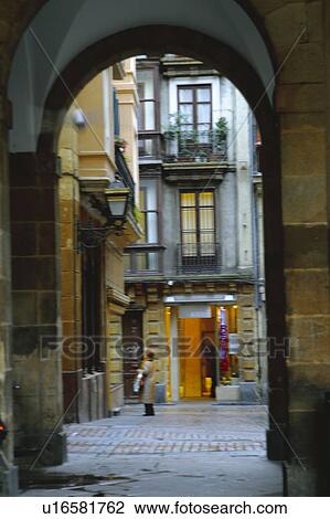 Stock Image - Spain, Basque country, Bilbao, City, Spanish city, Building, Buildings. Fotosearch