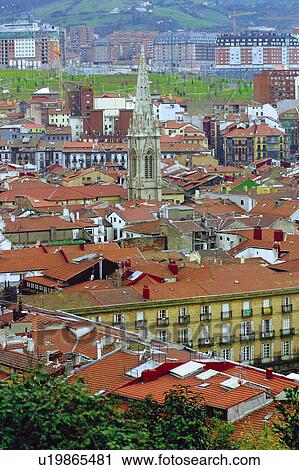 Stock Image - Spain, Basque country, Bilbao, City, Spanish city, Building, Buildings. Fotosearch