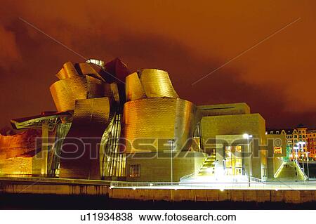Stock Photo - Spain, Basque country, Bilbao, City, Spanish city, Architecture, Modern. Fotosearch