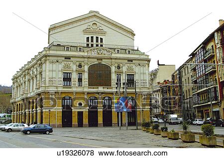 Stock Photo - Spain, Basque country, Bilbao, City, Spanish city, Building, Buildings. Fotosearch
