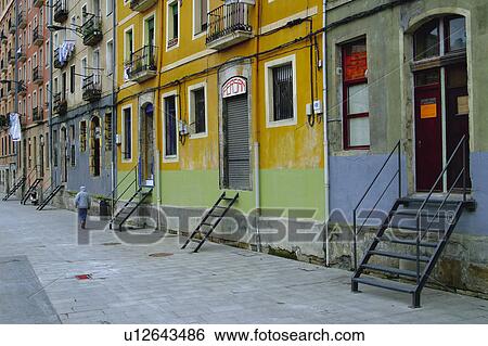 Spain, Basque country, Bilbao, City, Spanish city, Architecture, Building View Large Photo Image Stock Photograph - Spain, Basque country, Bilbao, City, Spanish city, Architecture, Building. Fotosearch