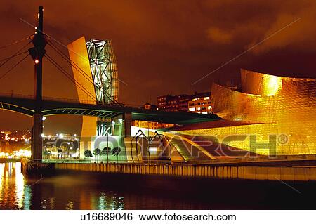 Stock Photograph - Spain, Basque country, Bilbao, City, Spanish city, Architecture, Modern. Fotosearch