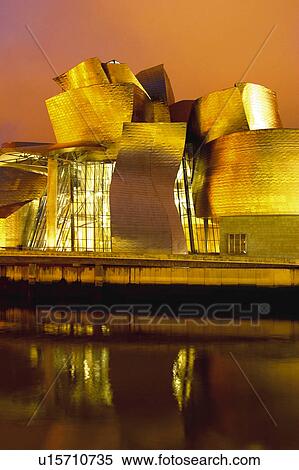 Stock Photography - Spain, Basque country, Bilbao, City, Spanish city, Architecture, Modern. Fotosearch